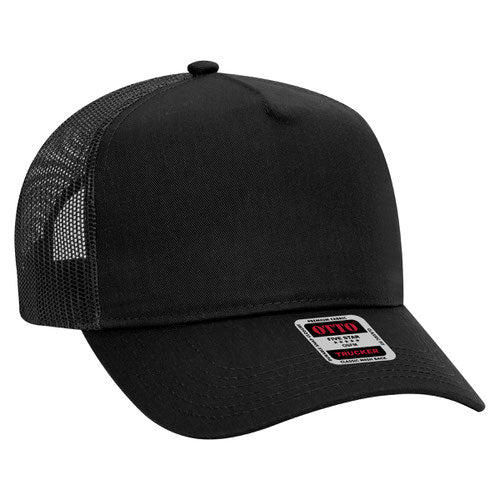 Customized Embroidered 5 Panel Mid Profile Trucker hat