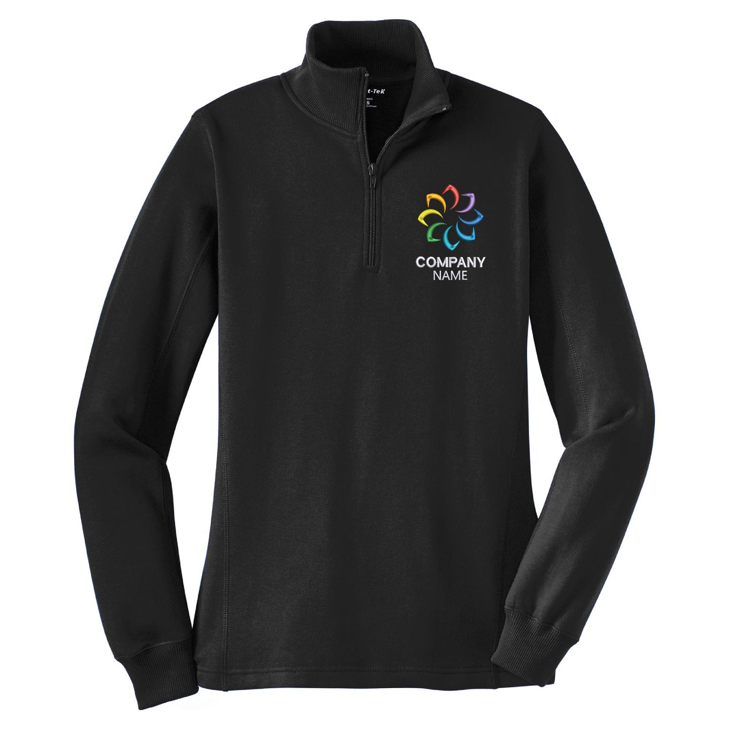 Customized Embroidered 1/4-Zip Sweatshirt Women's