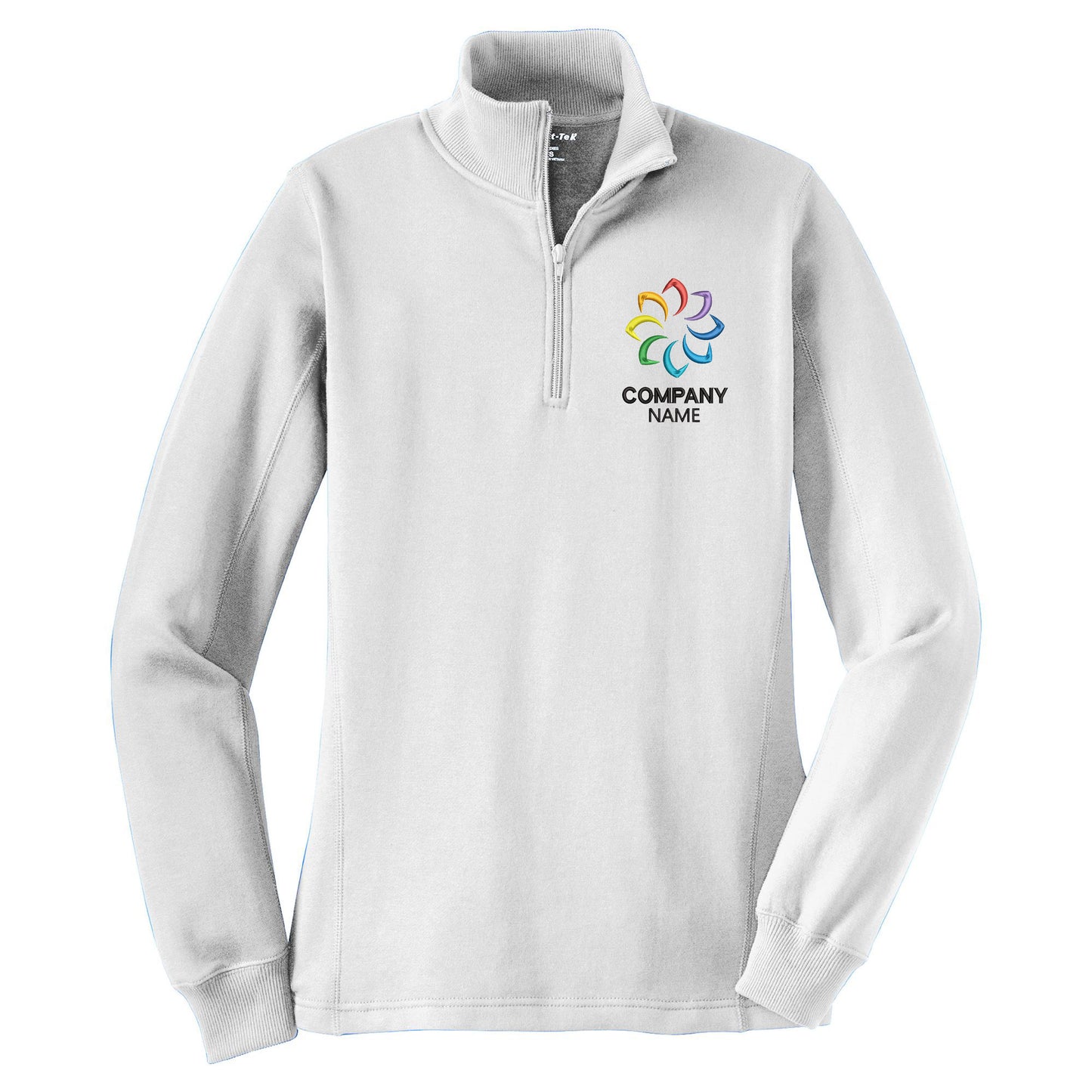 Customized Embroidered 1/4-Zip Sweatshirt Women's
