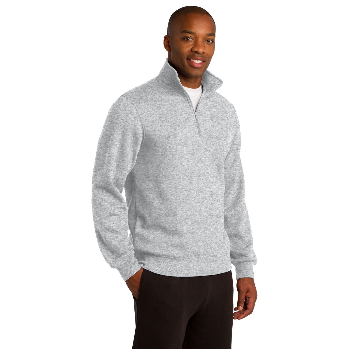 Customized Embroidered 1/4-Zip Sweatshirt Men's