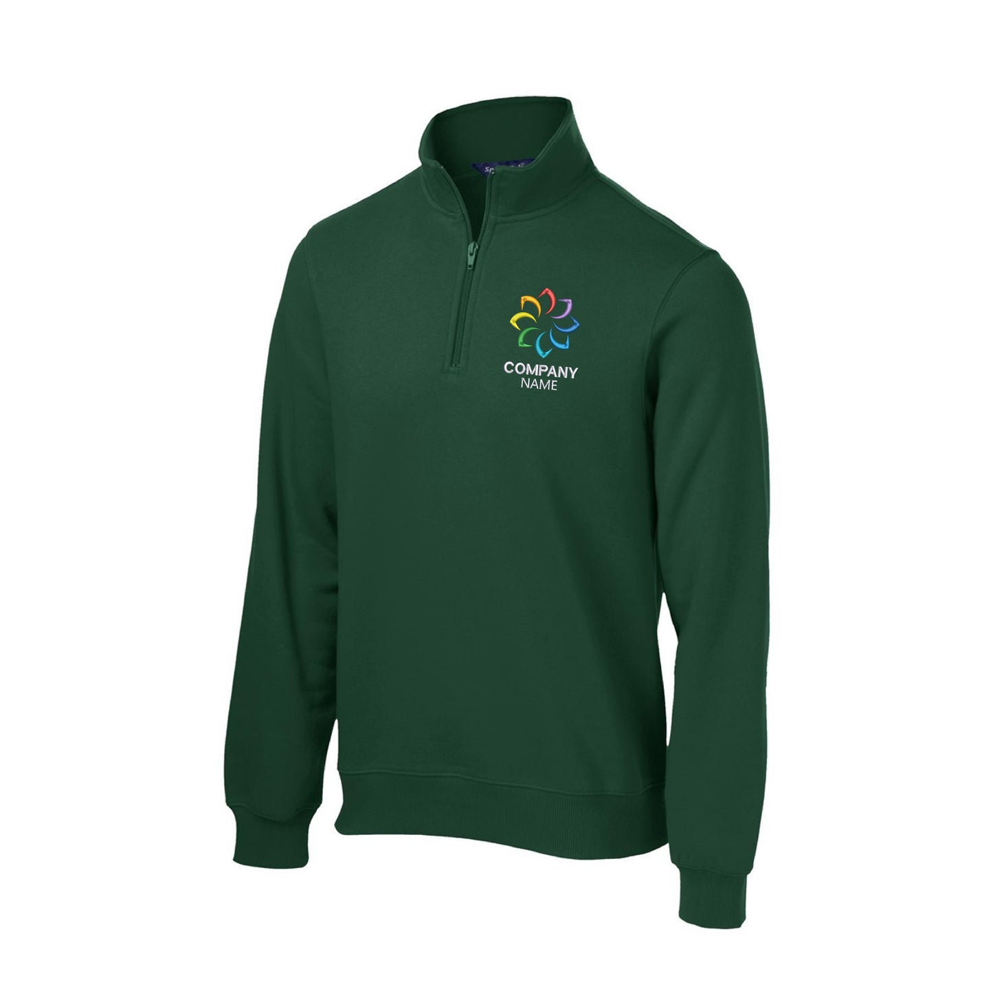Customized Embroidered 1/4-Zip Sweatshirt Men's