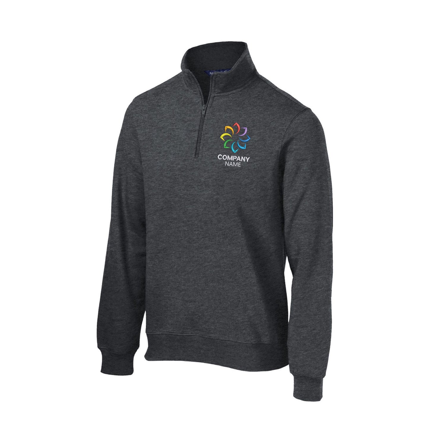 Customized Embroidered 1/4-Zip Sweatshirt Men's
