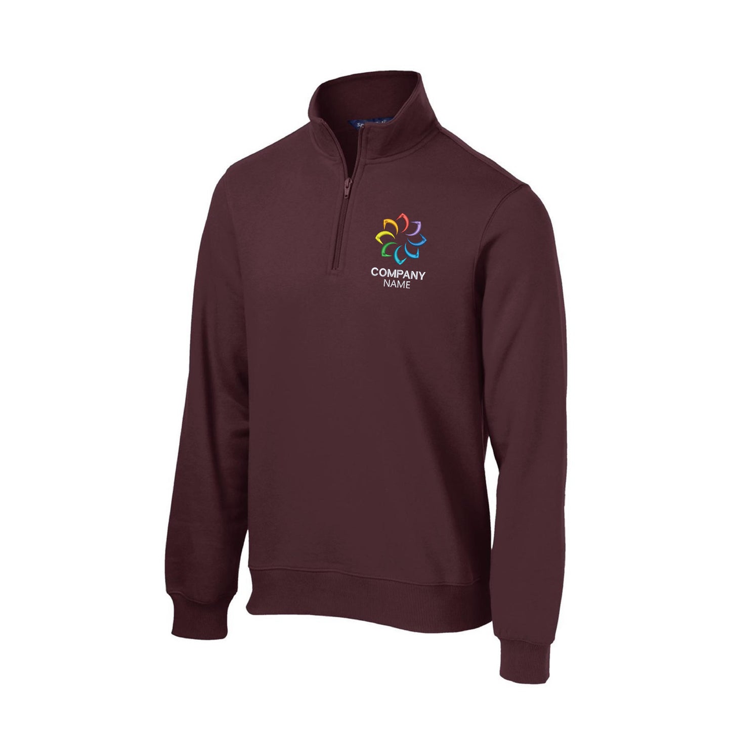 Customized Embroidered 1/4-Zip Sweatshirt Men's