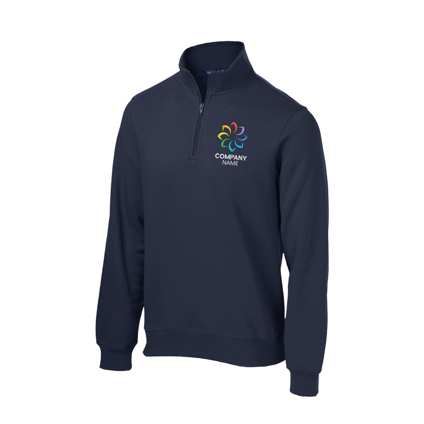 Customized Embroidered 1/4-Zip Sweatshirt Men's