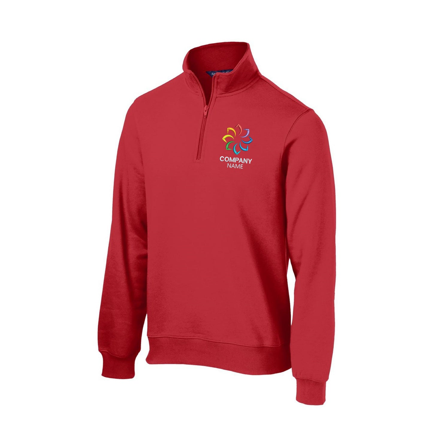 Customized Embroidered 1/4-Zip Sweatshirt Men's