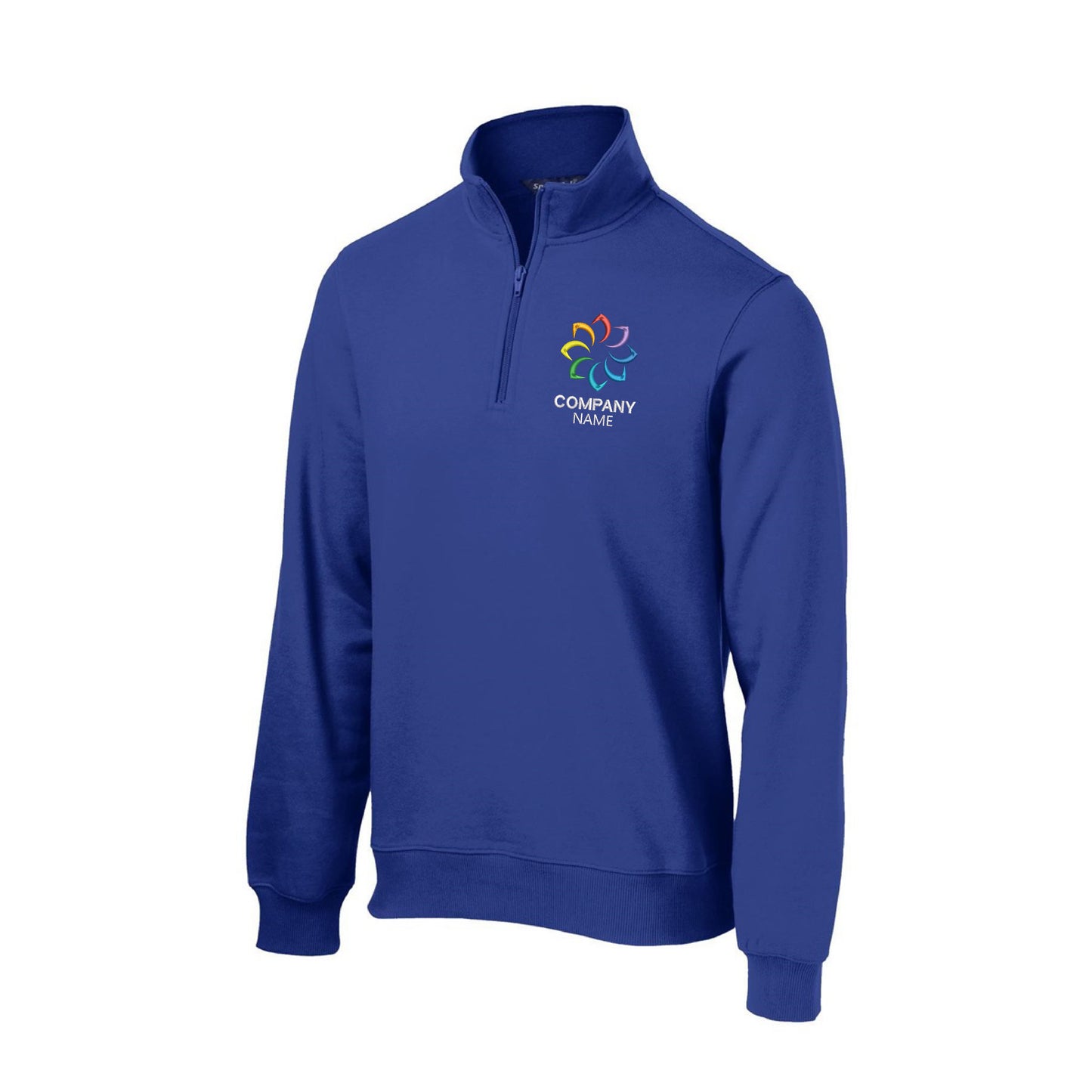 Customized Embroidered 1/4-Zip Sweatshirt Men's