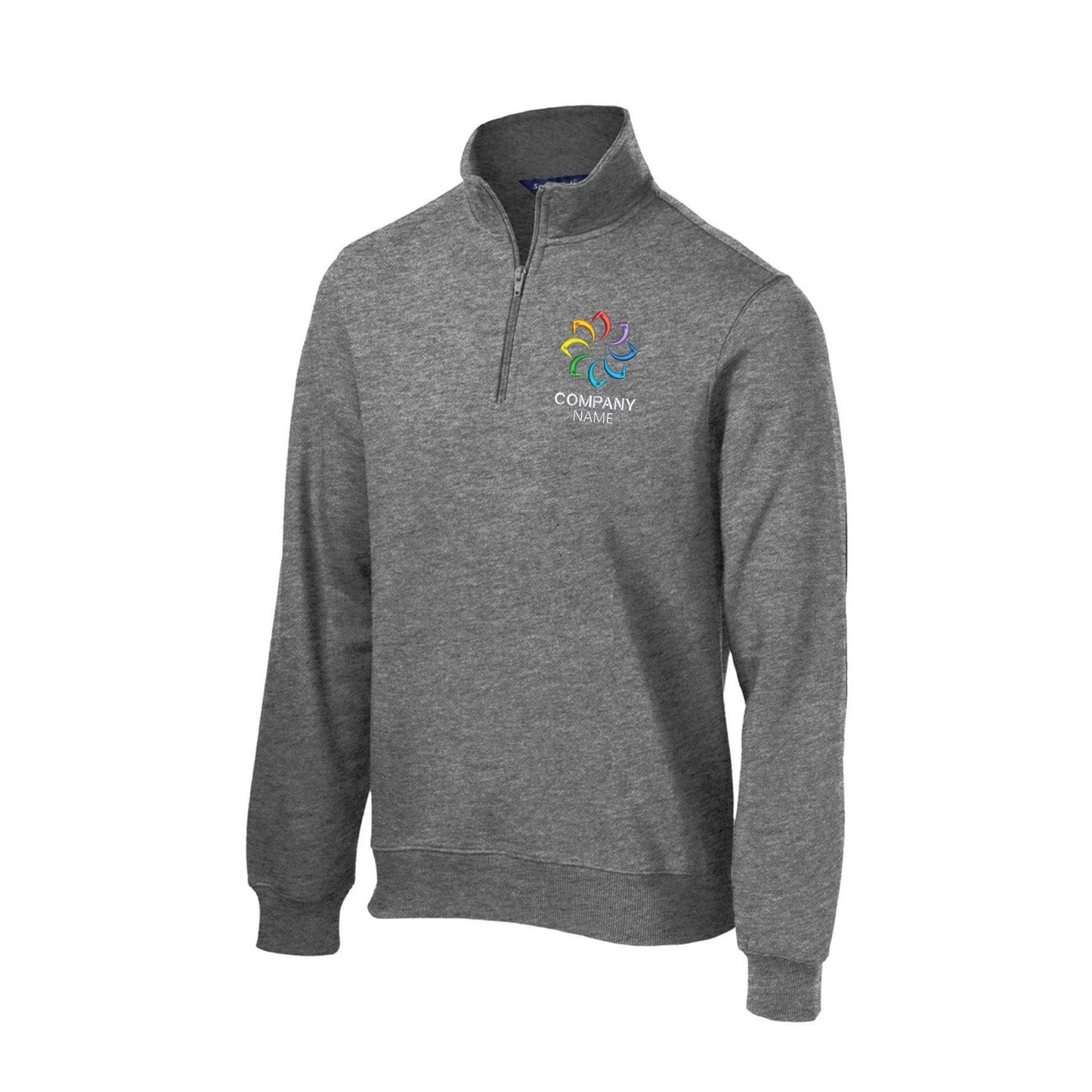 Customized Embroidered 1/4-Zip Sweatshirt Men's