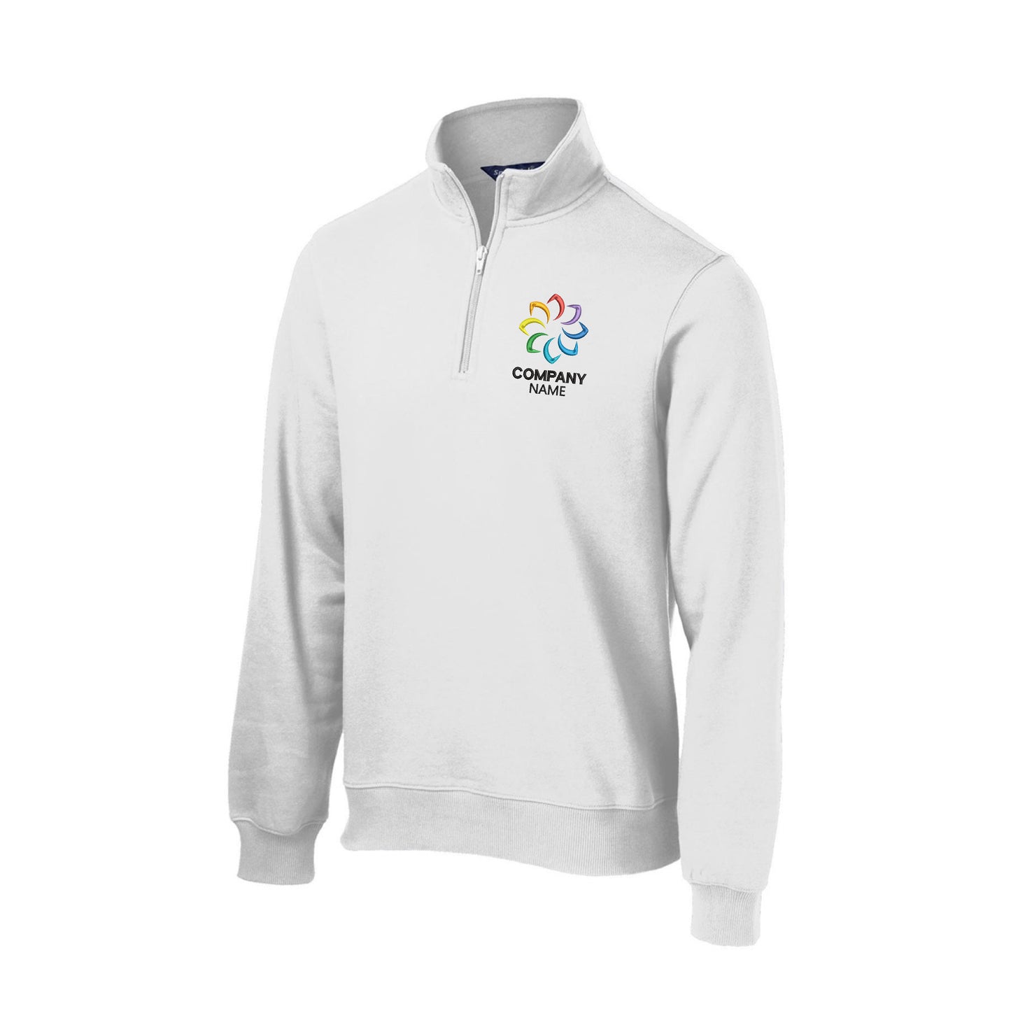 Customized Embroidered 1/4-Zip Sweatshirt Men's