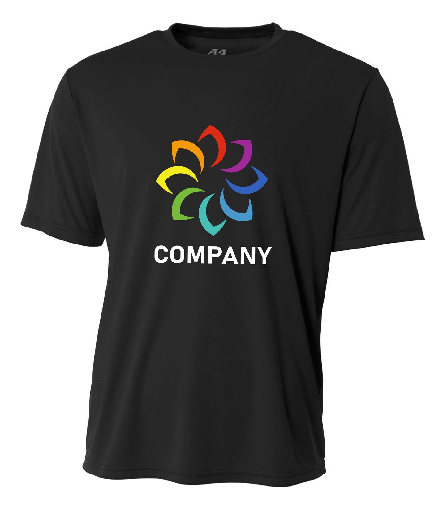 Custom Short Sleeve Performance Shirt Front Logo