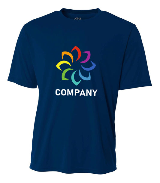 Custom Short Sleeve Performance Shirt Front Logo
