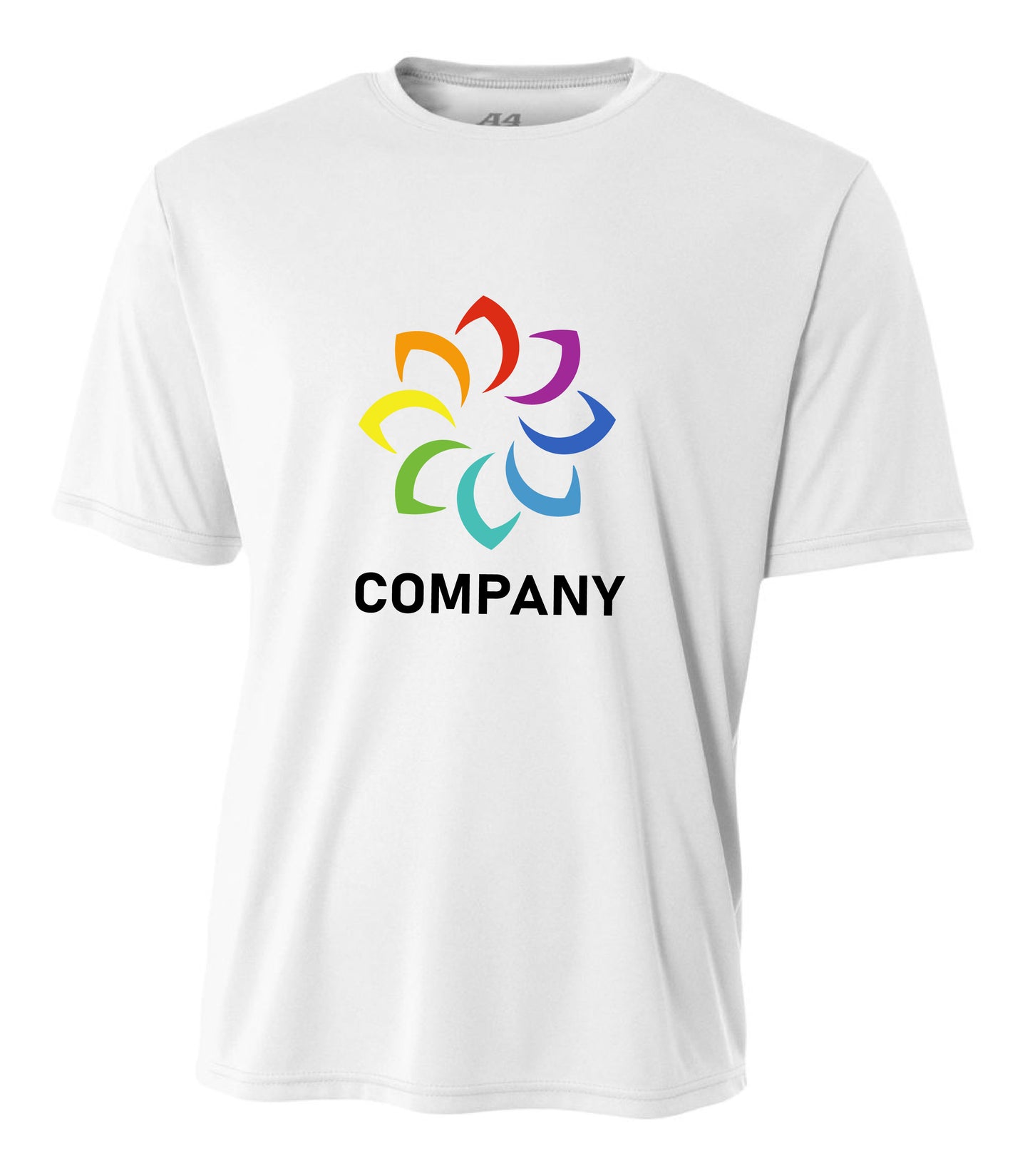 Custom Short Sleeve Performance Shirt Front Logo