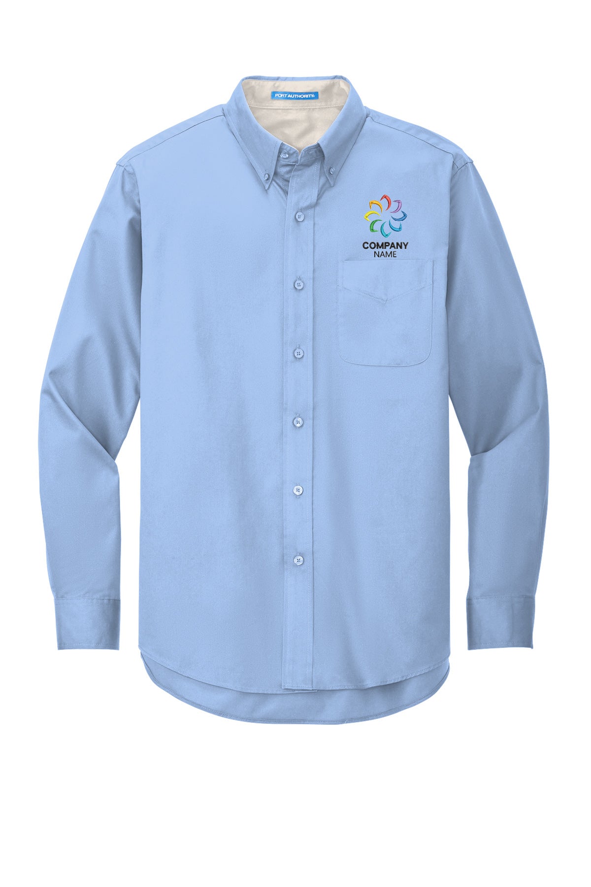 Embroidered Long Sleeve Dress Shirt