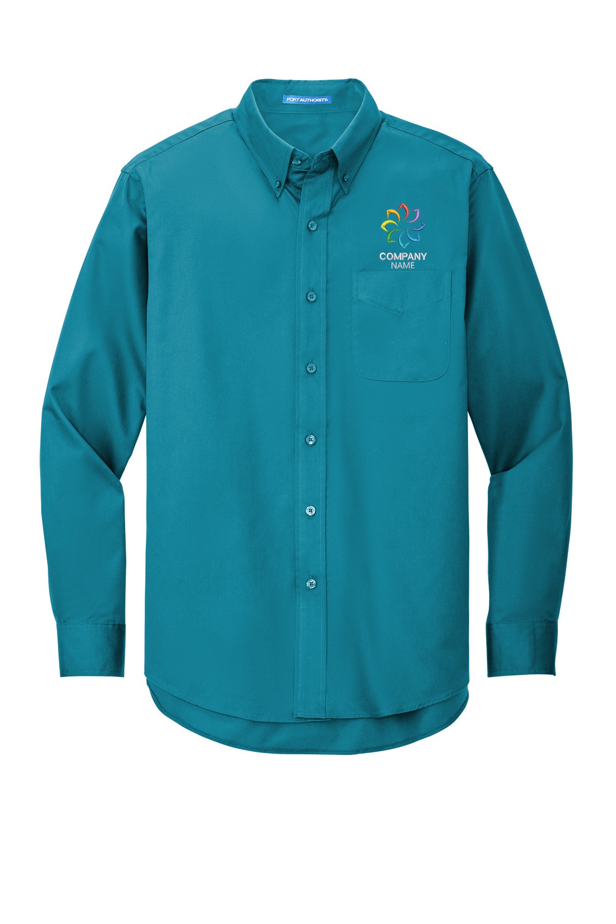 Embroidered Long Sleeve Dress Shirt
