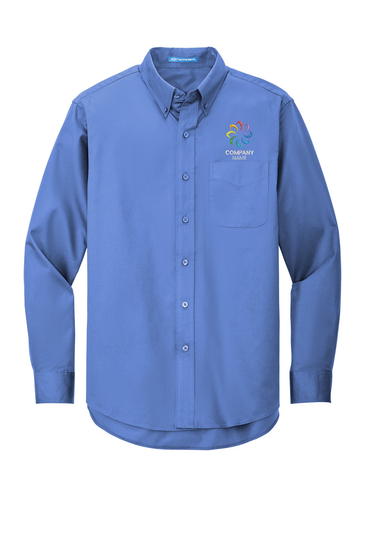Embroidered Long Sleeve Dress Shirt