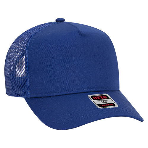 Customized Embroidered 5 Panel Mid Profile Trucker hat