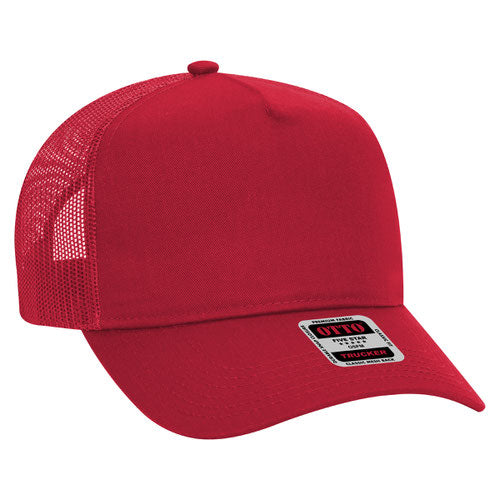 Customized Embroidered 5 Panel Mid Profile Trucker hat