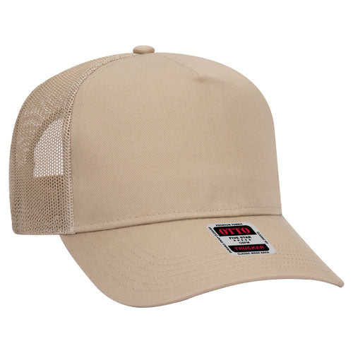 Customized Embroidered 5 Panel Mid Profile Trucker hat