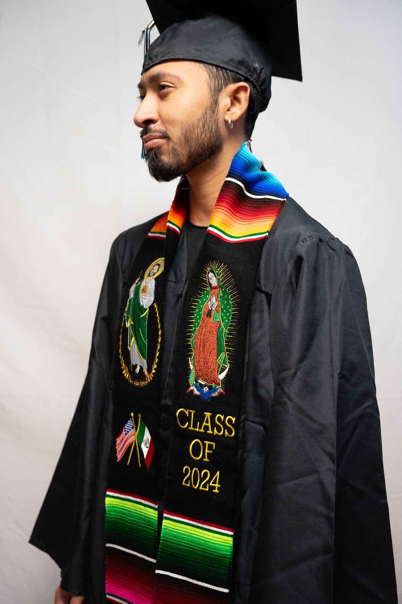 Premium Authentic Mexican Graduation Stole, Serape graduation stole sash, Class of 2025