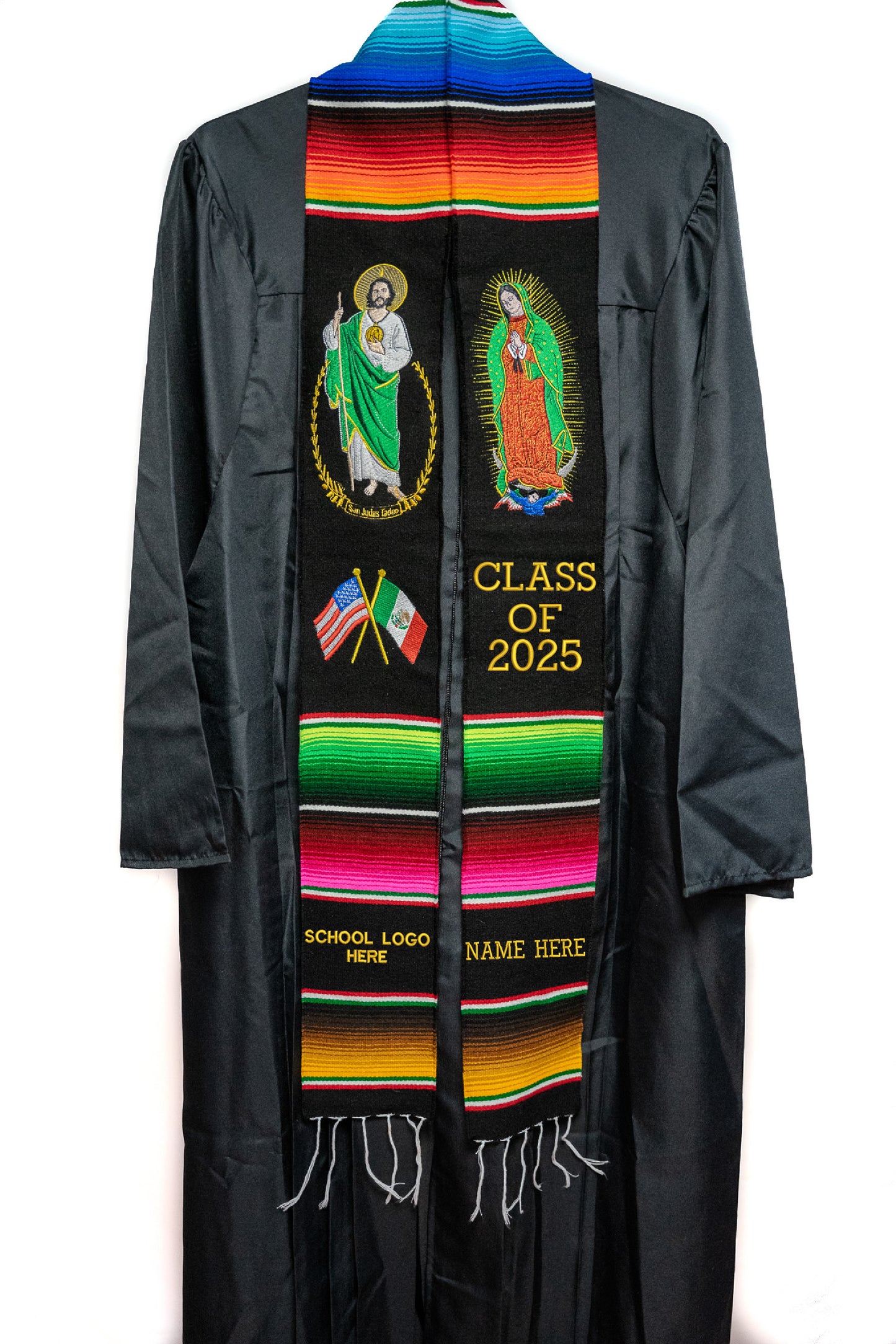 Premium Authentic Mexican Graduation Stole, Serape graduation stole sash, Class of 2025