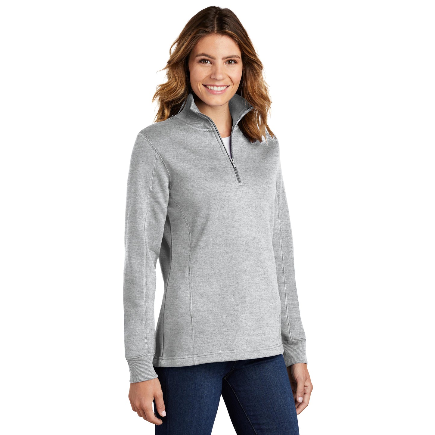 Customized Embroidered 1/4-Zip Sweatshirt Women's