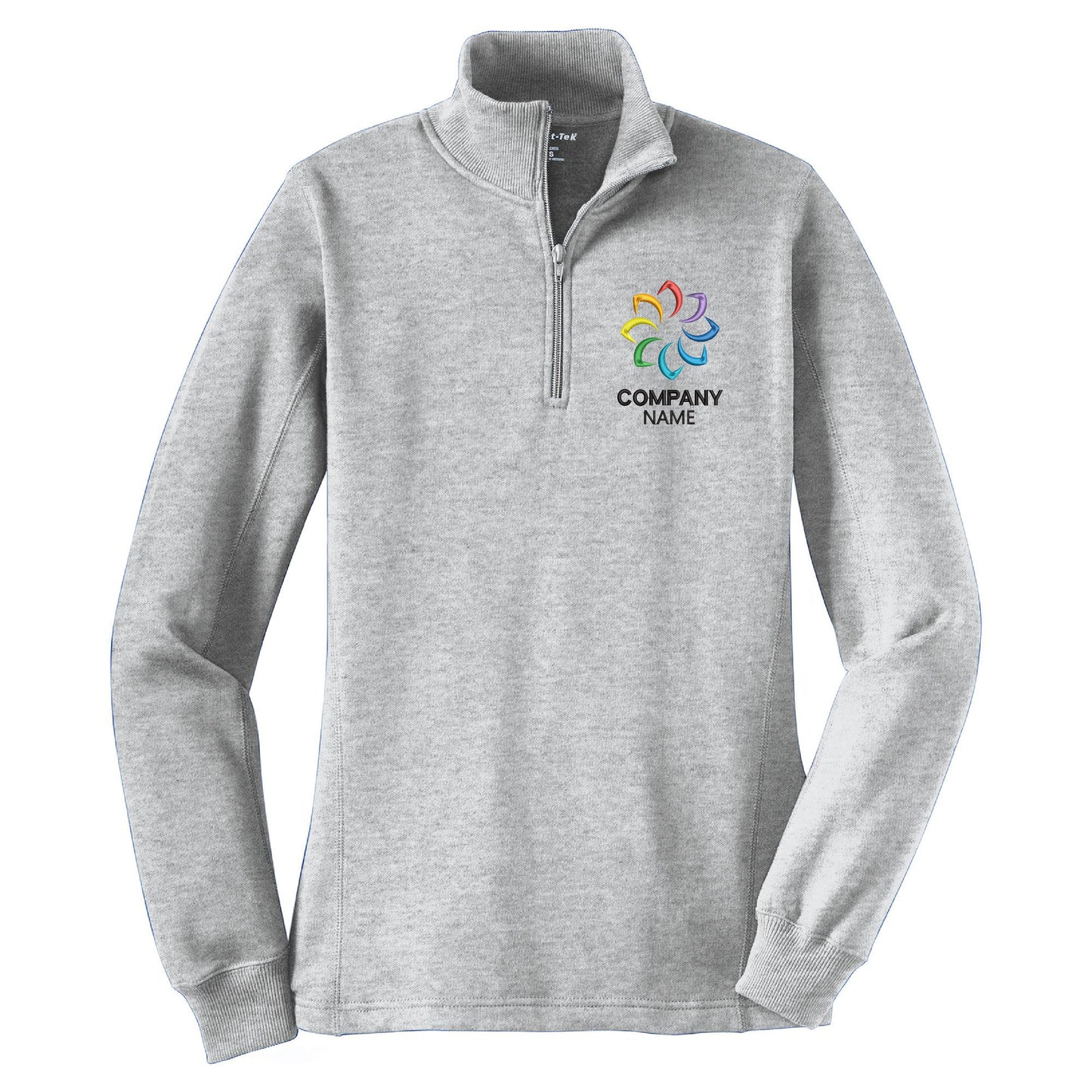 Customized Embroidered 1/4-Zip Sweatshirt Women's