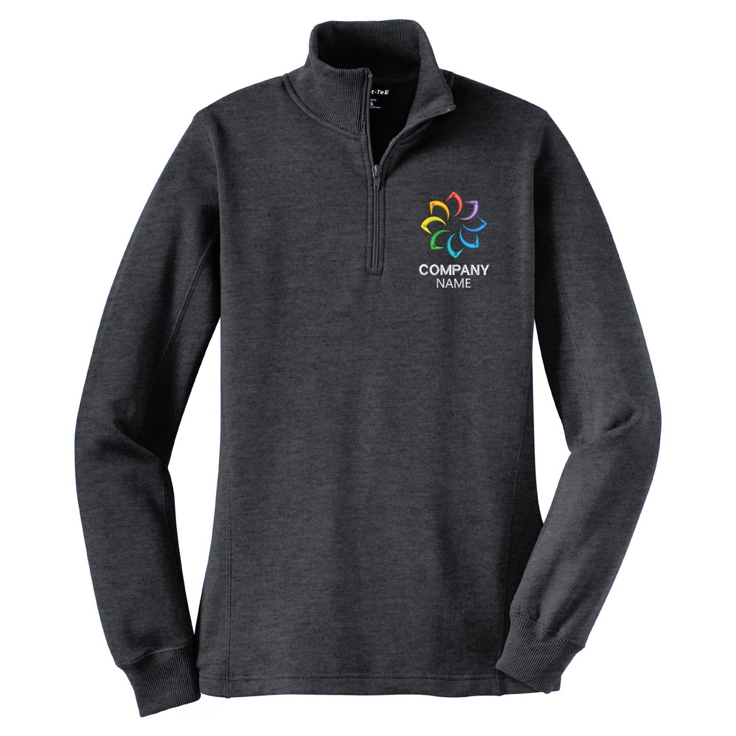 Customized Embroidered 1/4-Zip Sweatshirt Women's