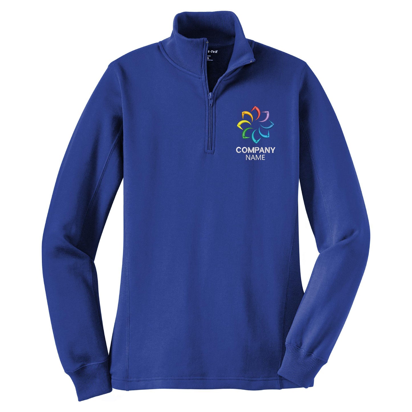 Customized Embroidered 1/4-Zip Sweatshirt Women's