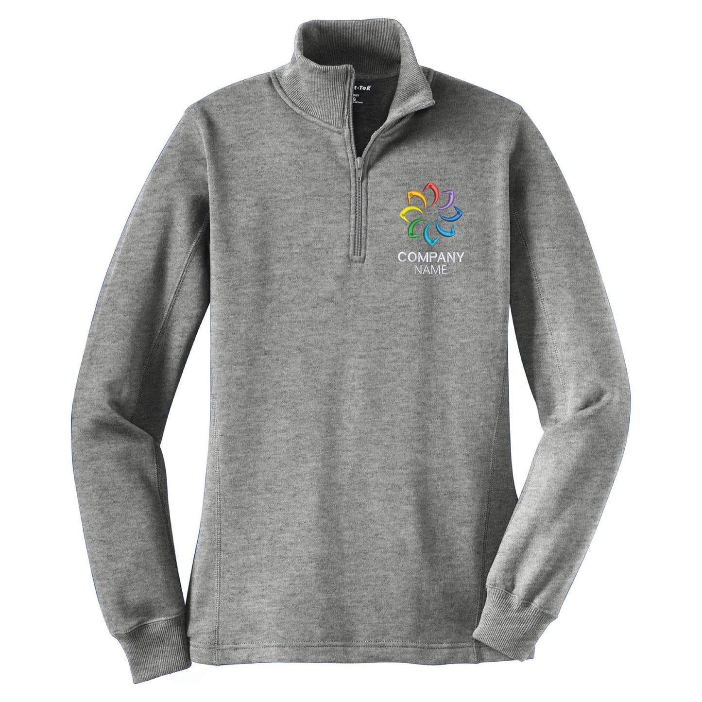 Customized Embroidered 1/4-Zip Sweatshirt Women's