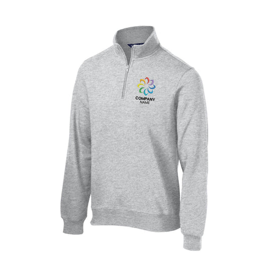 Customized Embroidered 1/4-Zip Sweatshirt Men's